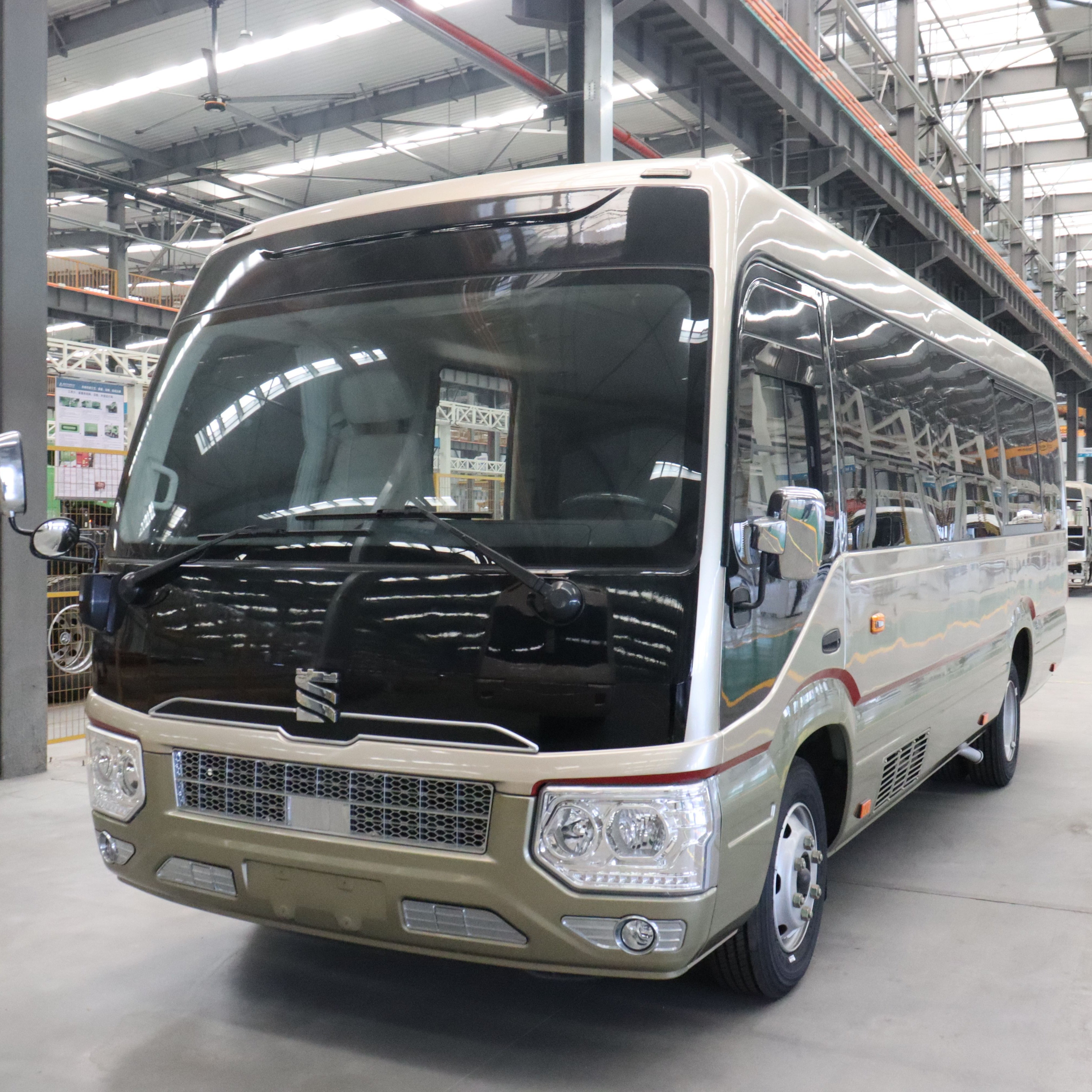 Longxing Diesel Brand New Coaster Like Bus For Urben Passenger Transportation